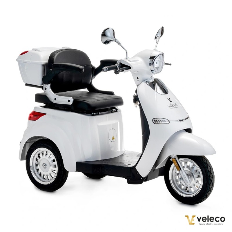 Veleco CRISTAL: scooter de movilidad de tres ruedas con iluminación LED completa