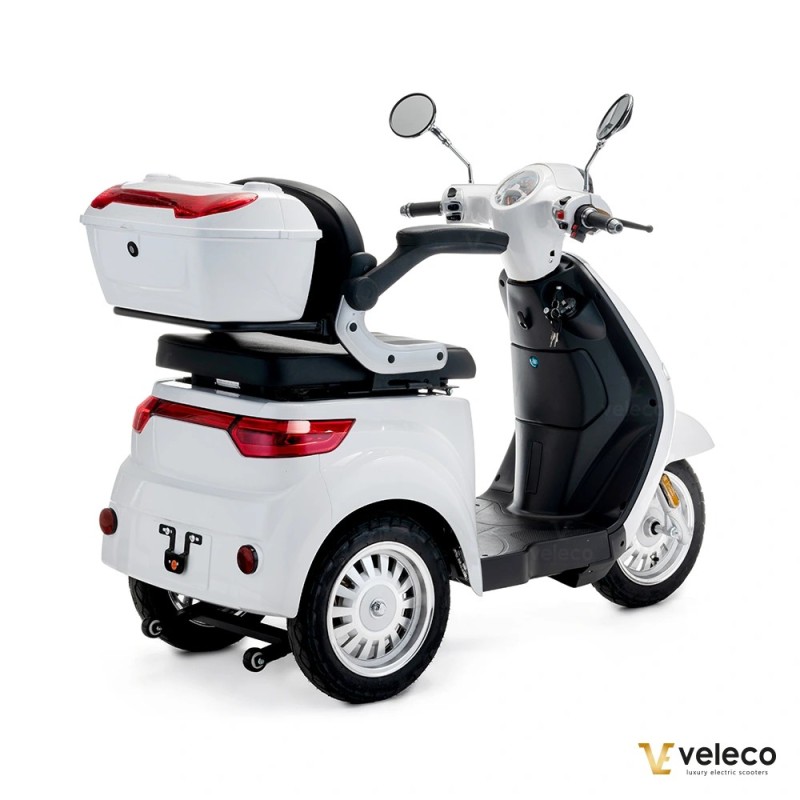 Veleco CRISTAL: scooter de movilidad de tres ruedas con iluminación LED completa