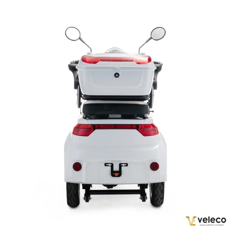 Veleco CRISTAL: scooter de movilidad de tres ruedas con iluminación LED completa