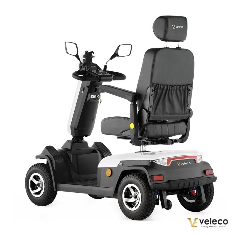 Veleco SHARPY: scooter de movilidad de 4 ruedas con asiento tipo capitán