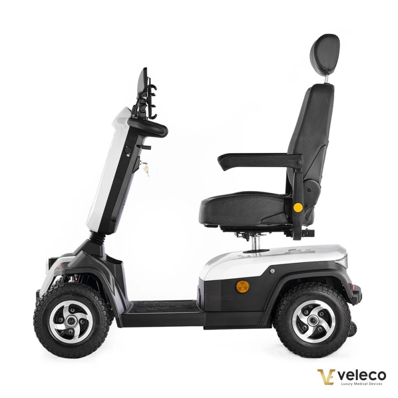 Veleco SHARPY: scooter de movilidad de 4 ruedas con asiento tipo capitán