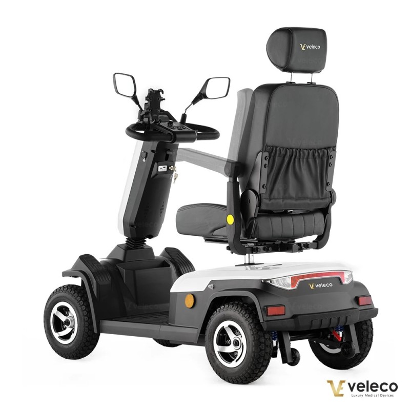 Veleco SHARPY: scooter de movilidad de 4 ruedas con asiento tipo capitán