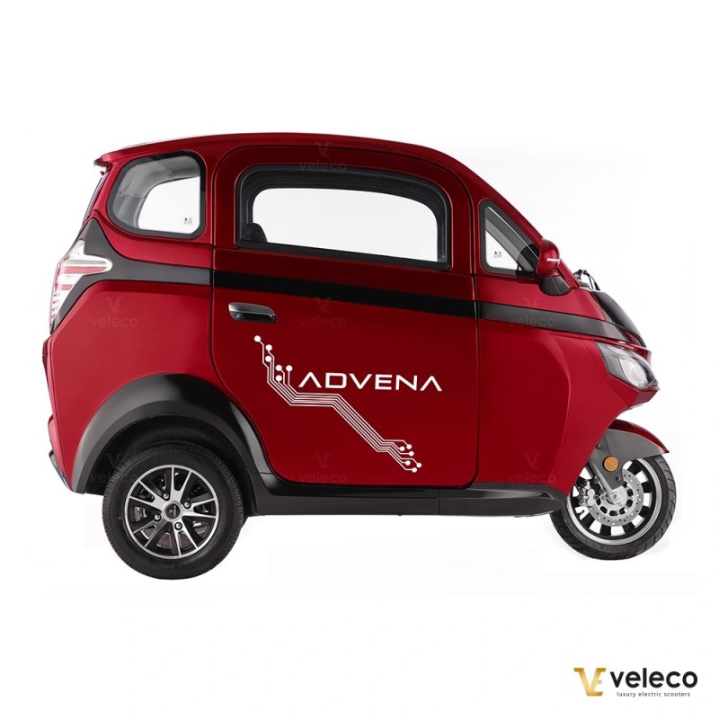 Veleco ADVENA: ciclomotor eléctrico cerrado de 2 plazas tipo coche